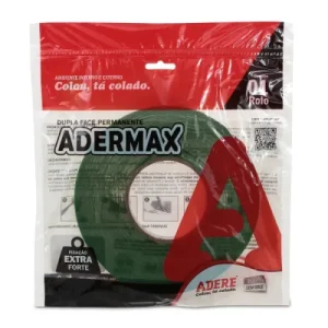 FITA DUPLA FACE TRANSPARENTE ADERE 19mm x 20m CÓD 7896193235472