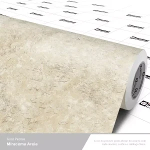 VINIL DE GOLD PEDRAS MIRACEMA AREIA 1,22X25M - COD 2128